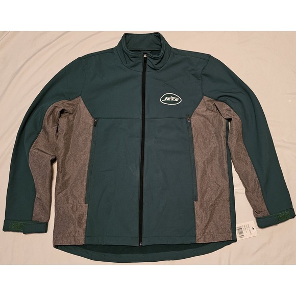 G-III Other - NWT  NFL New York Jets G-III Softshell Zip Jacket Green Grey Sides Size Large